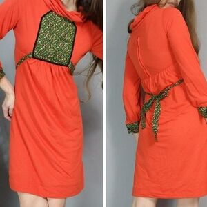 🎈Sale! Vintage 60s 70s Mod Hippie Dress Petite Xs S